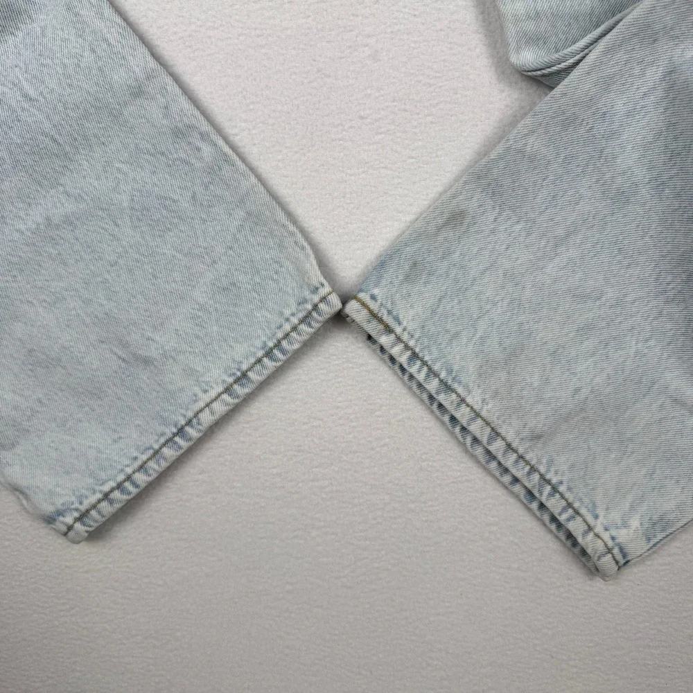 NEW Levi's 94 Baggy Jeans Womens 32x31 Light Blue Acid Wash Straight A3510-0034